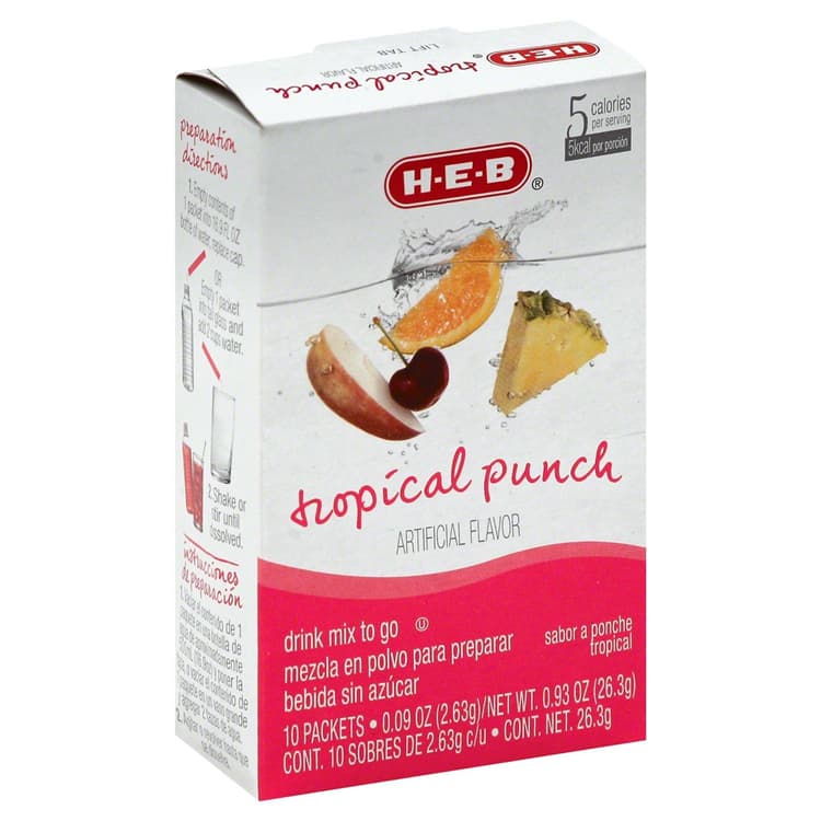 H-E-B To Go Tropical Punch Drink Mix