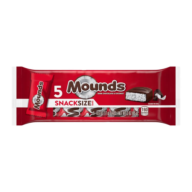 Mounds Dark Chocolate & Coconut Snack Size Candy Bars