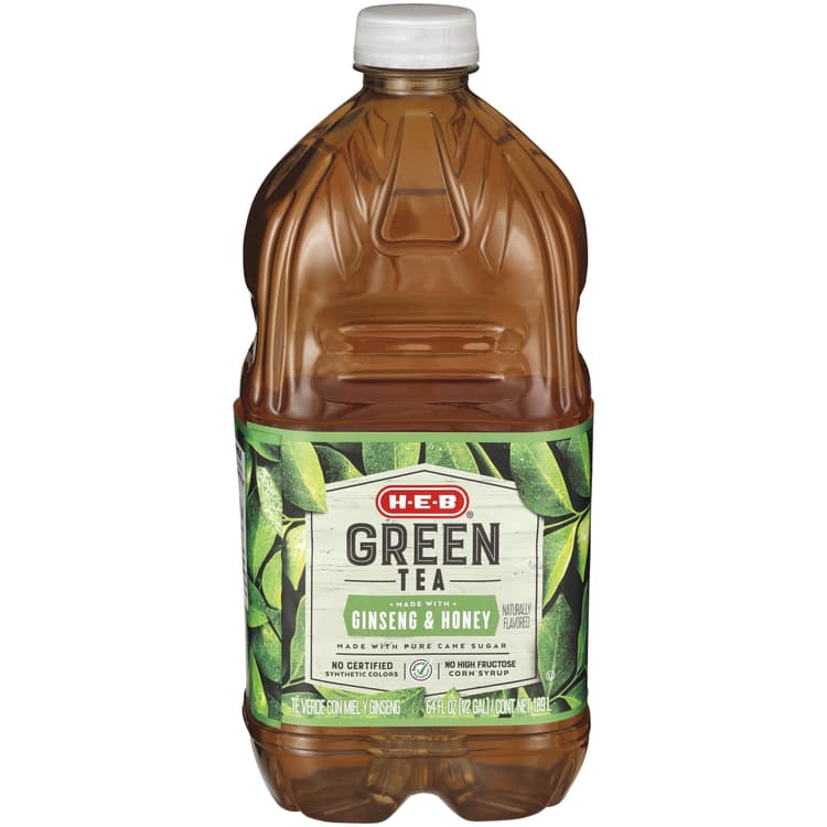 H-E-B Green Tea With Ginseng & Honey