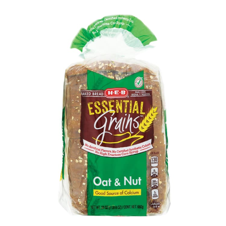 H-E-B Essential Grains Oat & Nut Bread