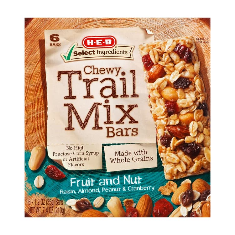 H-E-B Fruit & Nut Chewy Trail Mix Granola Bars