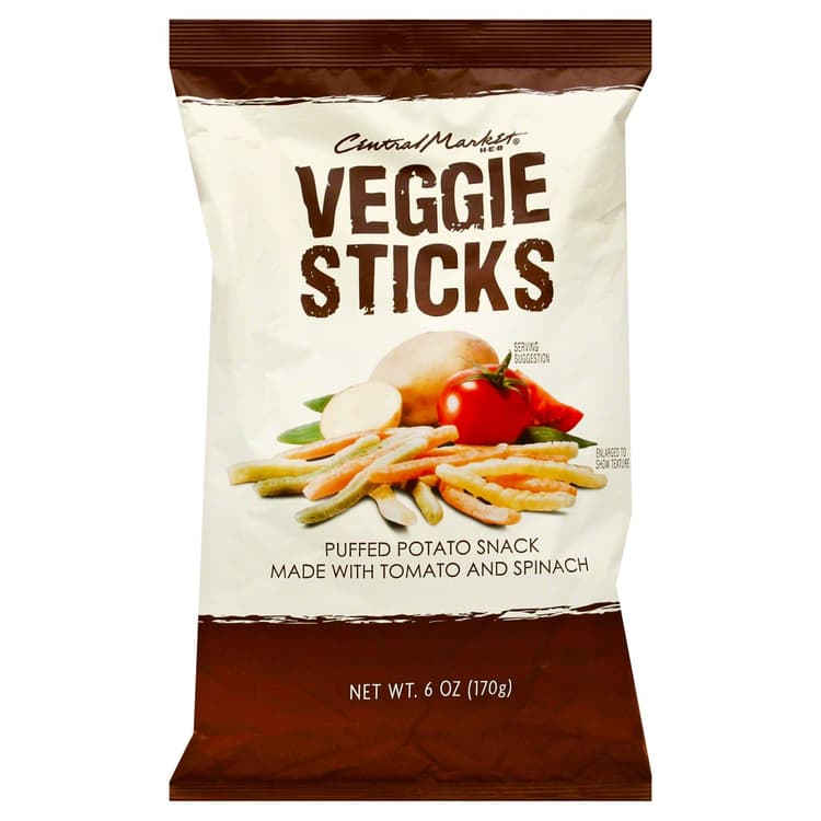 Central Market Veggie Sticks Puffed Potato Snack