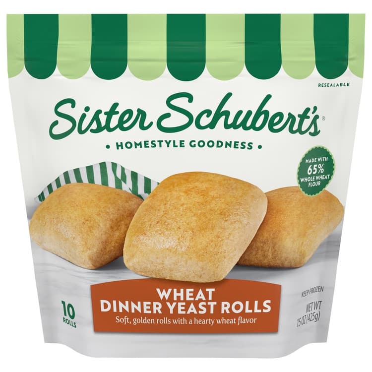 Sister Schuberts Dinner Rolls Yeast Wheat