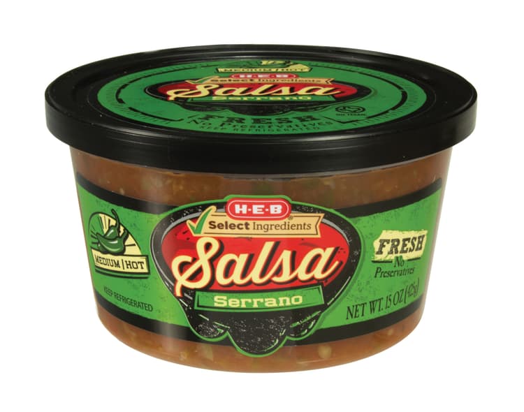 H-E-B Fresh Serrano Salsa - Medium Hot