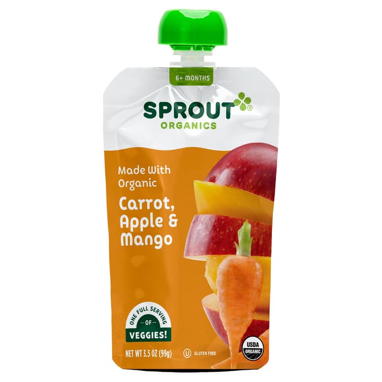 Sprout Organics Pouch - Carrot Apple & Mango