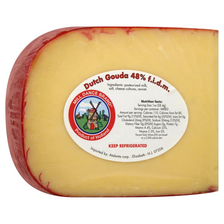Mill Dance Brand Red Wax Gouda
