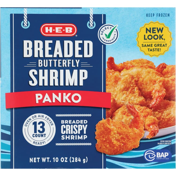 H-E-B  Panko Breaded Butterfly Shrimp