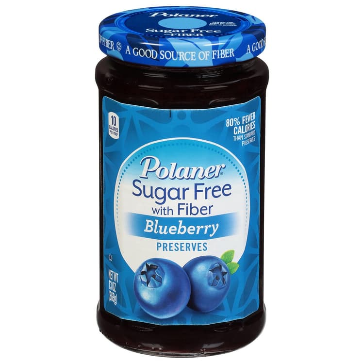 Polaner Sugar Free Blueberry Preserves With Fiber