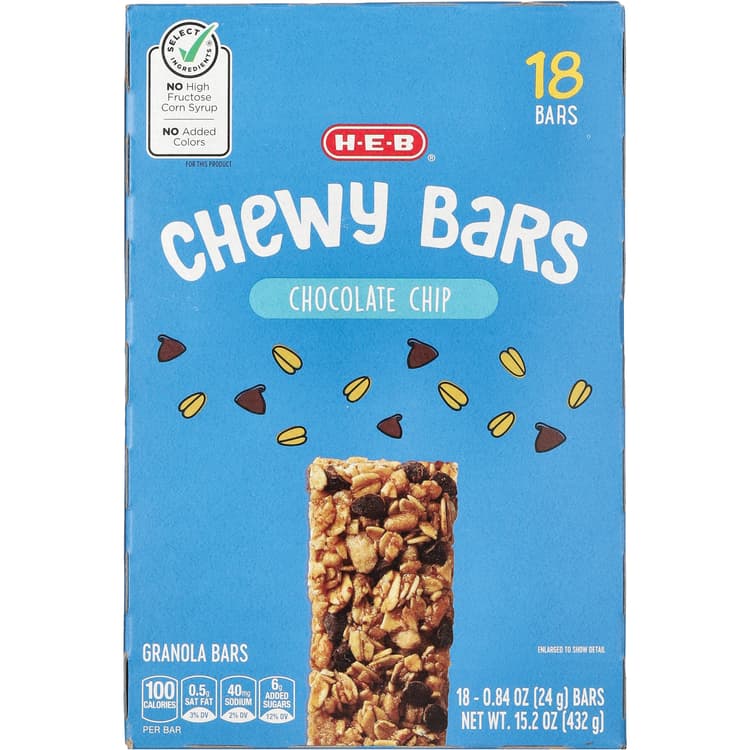 H-E-B Chocolate Chip Chewy Bars