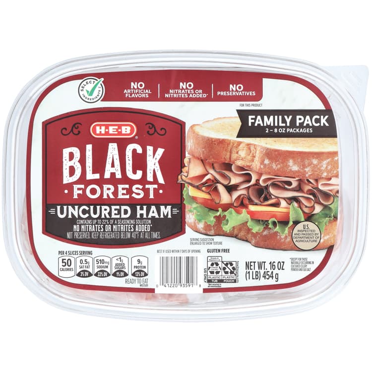 H-E-B Black Forest Ham - Family