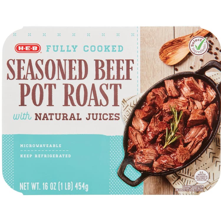 H-E-B Fully Cooked Seasoned Beef Pot Roast