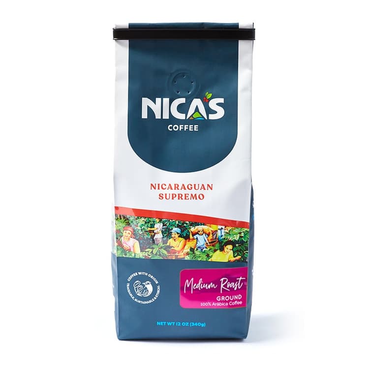 Nica'S Coffee Nicaraguan Supremo Medium Roast Ground Coffee