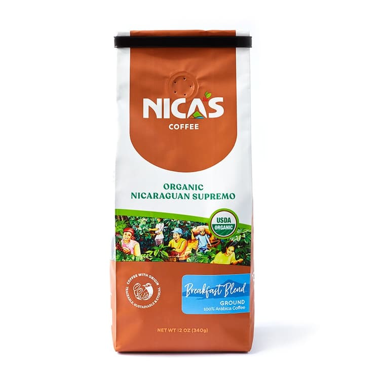 Nica'S Coffee Organic Nicaraguan Supremo Breakfast Blend Ground Coffee