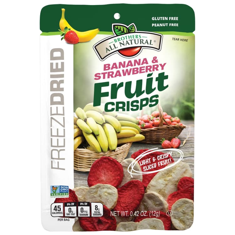 Brothers All Natural Strawberry Banana Freeze-Dried Fruit Crisps