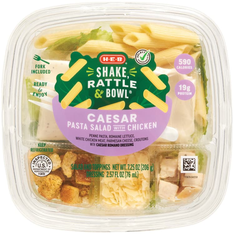 H-E-B Shake Rattle & Bowl - Chicken Caesar Pasta Salad