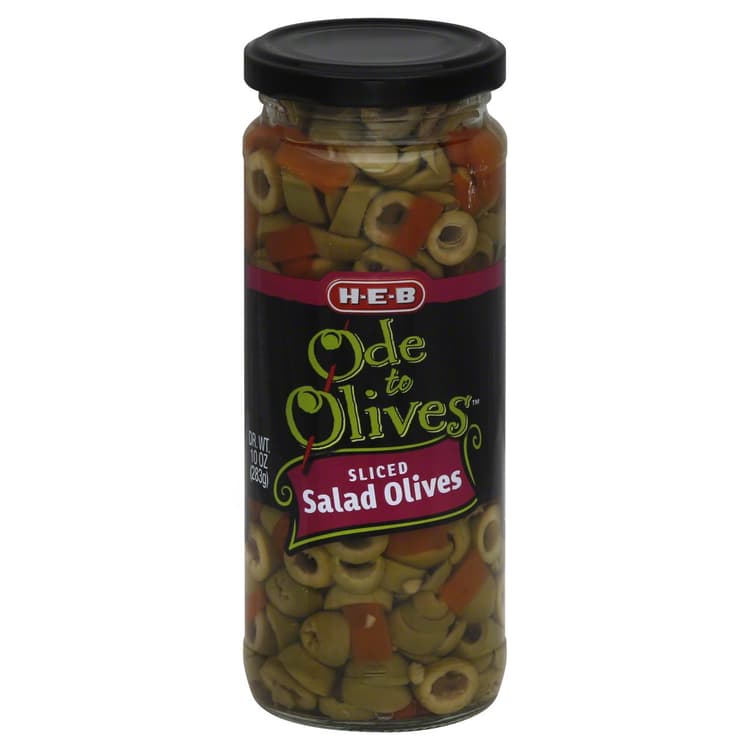 H-E-B Ode To Olives Sliced Green Olives