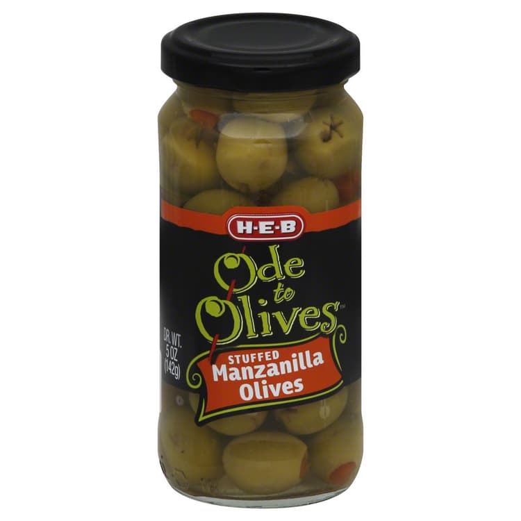 H-E-B Ode To Olives Stuffed Manzanilla Green Olives
