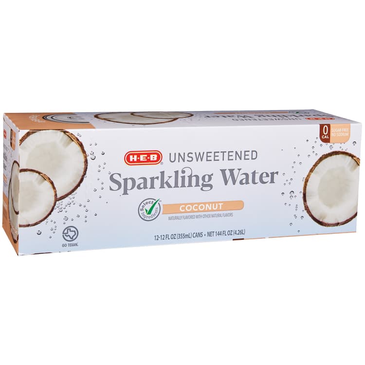 H-E-B Unsweetened Coconut Sparkling Water