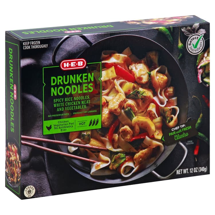 H-E-B Drunken Noodles With Chicken