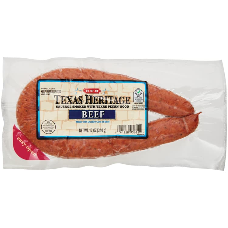 H-E-B Texas Heritage Smoked Beef Sausage
