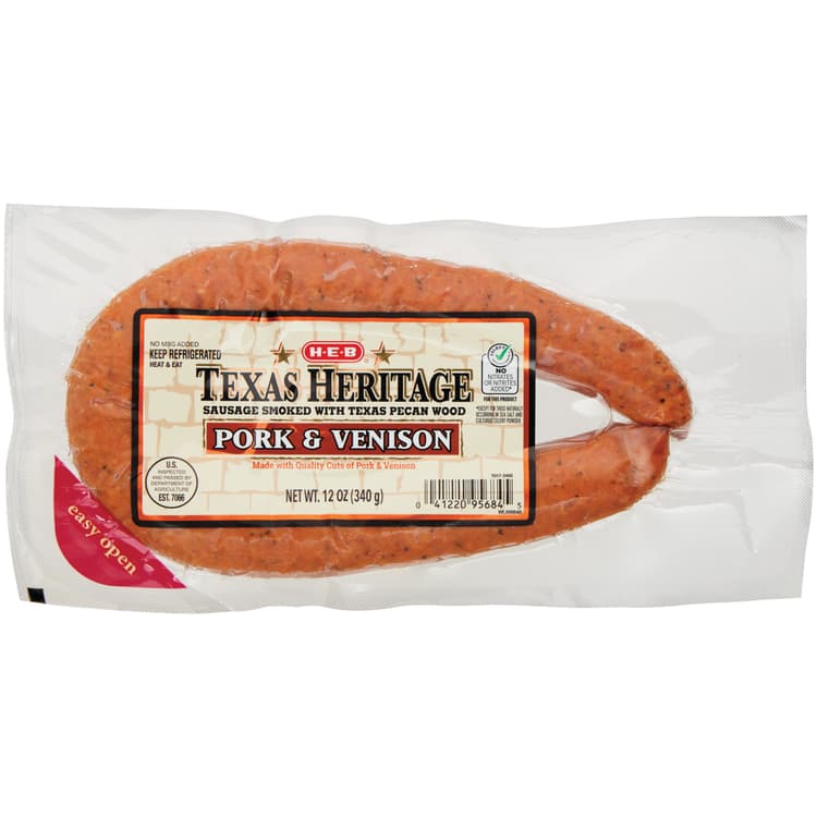 H-E-B Texas Heritage Smoked Pork & Venison Sausage
