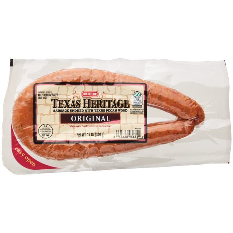 H-E-B Texas Heritage Smoked Sausage - Original