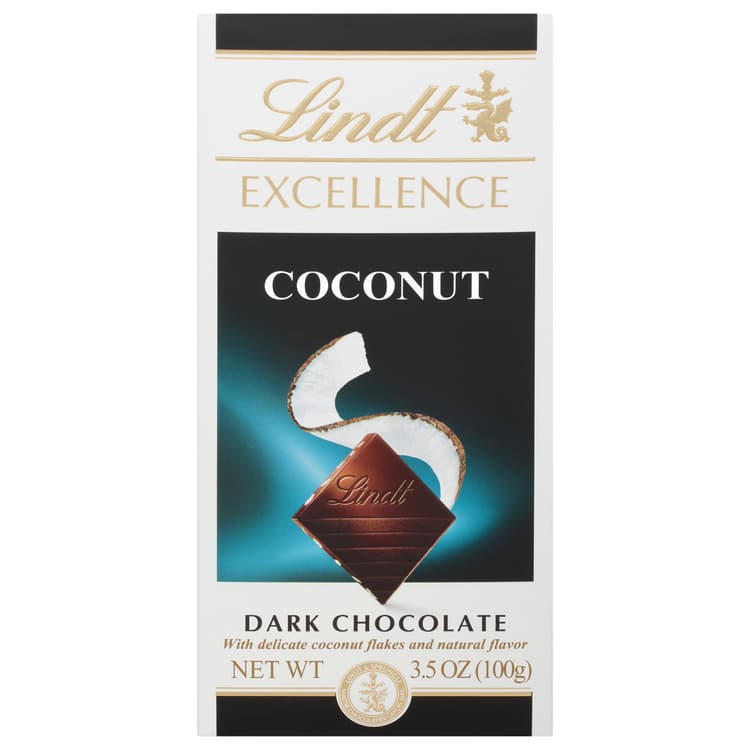 Lindt Excellence Coconut Dark Chocolate Candy Bar