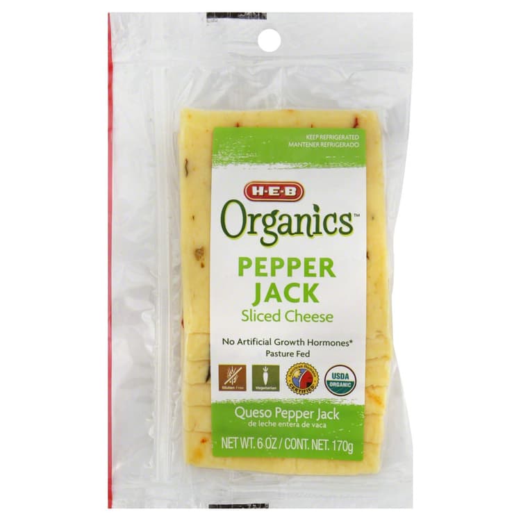 H-E-B Organics Pepper Jack Sliced Cheese