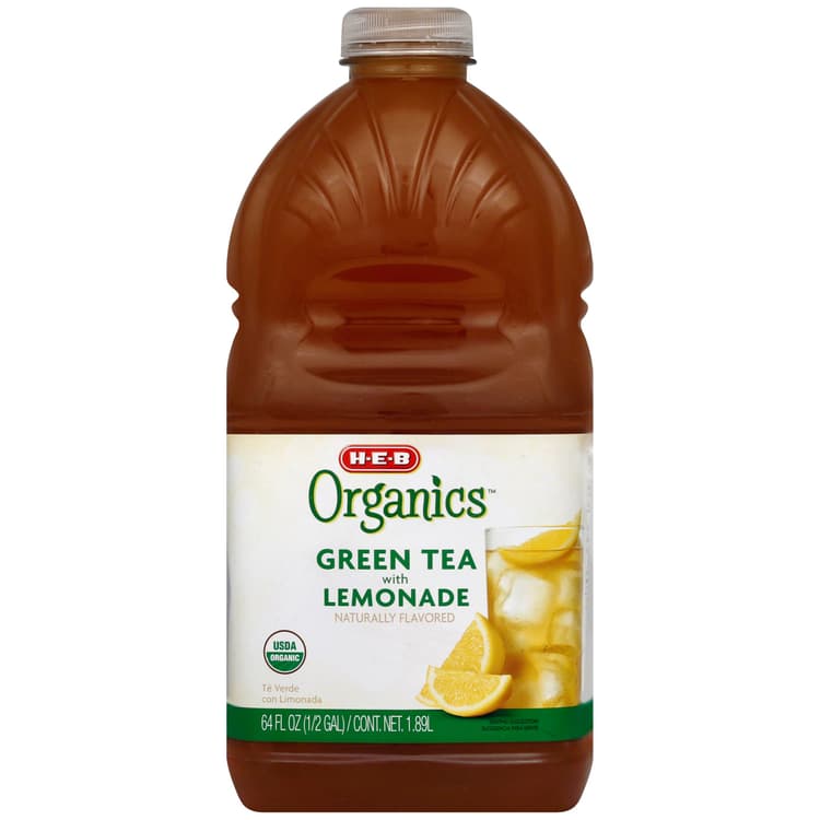 H-E-B Organics Green Tea With Lemonade
