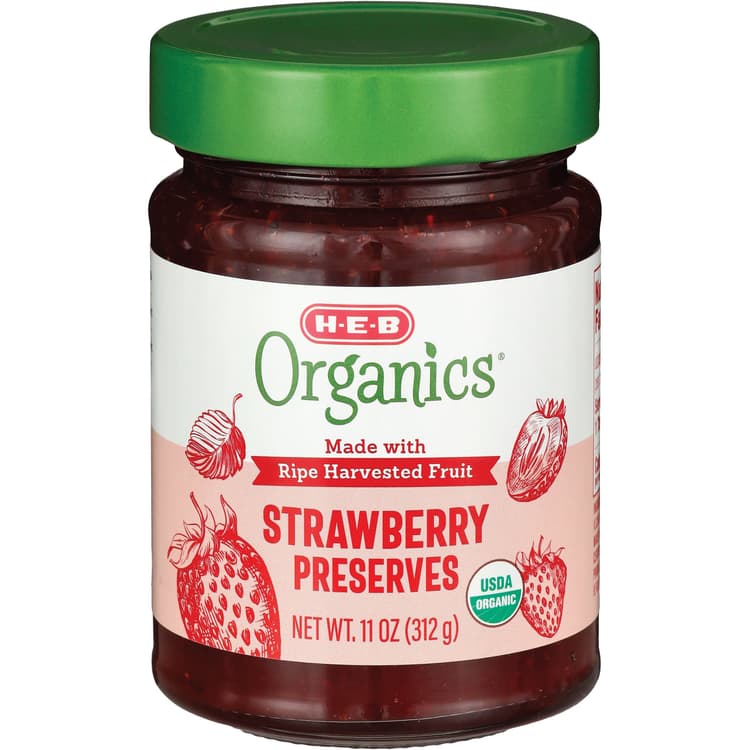 H-E-B Organics Strawberry Preserves