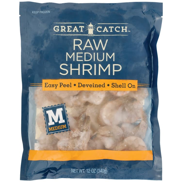 Great Catch  Easy Peel Deveined Medium Raw Shrimp