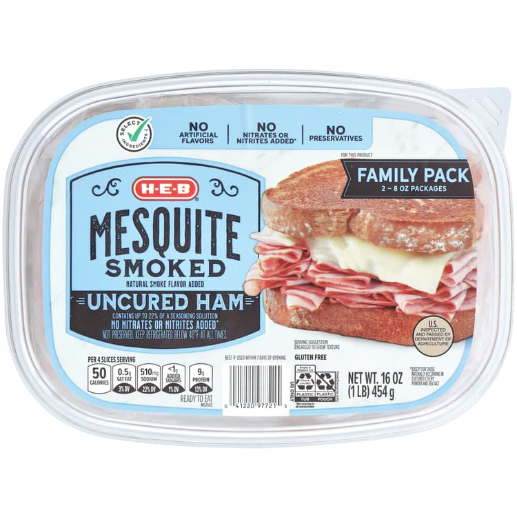 H-E-B Mesquite Smoked Ham - Family