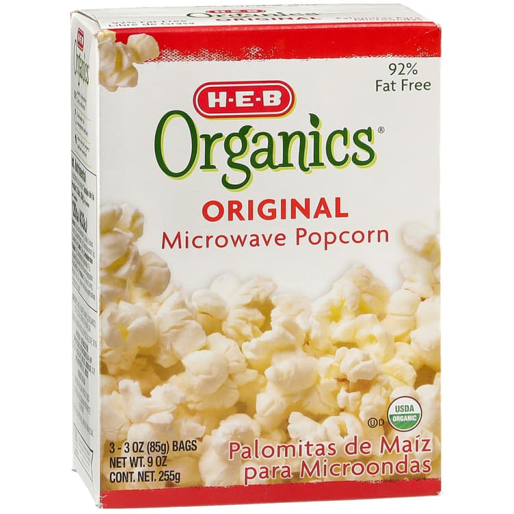 H-E-B Organics Original Microwave Popcorn
