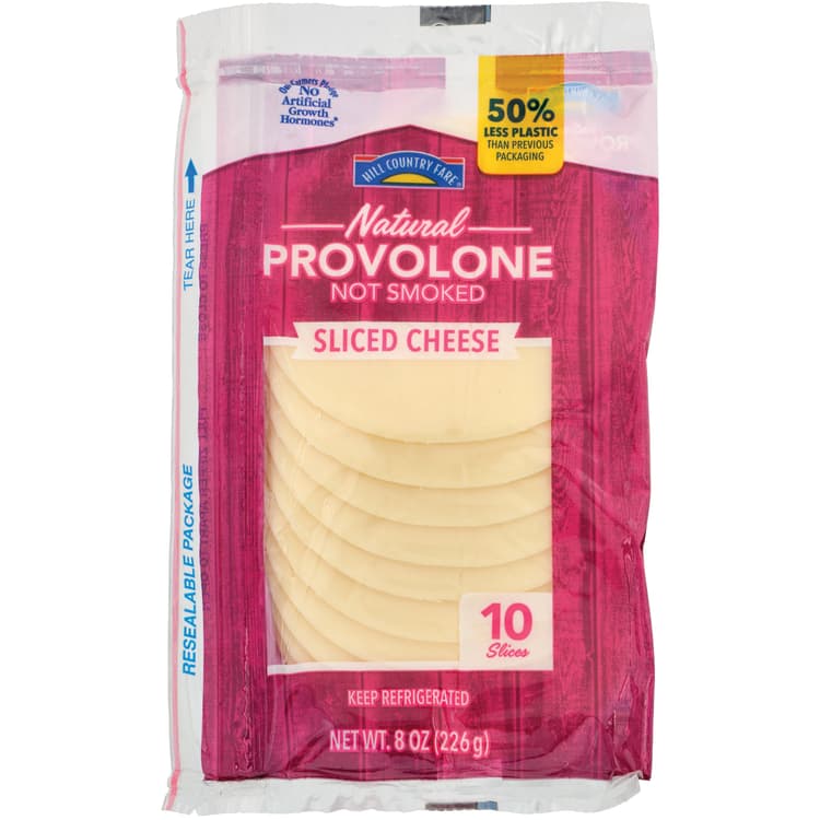 Hill Country Fare Provolone Sliced Cheese