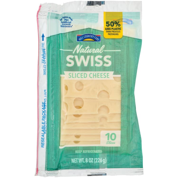 Hill Country Fare Swiss Sliced Cheese