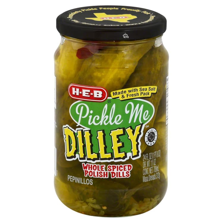 H-E-B Pickle Me Dilly Whole Spiced Polish Pickles