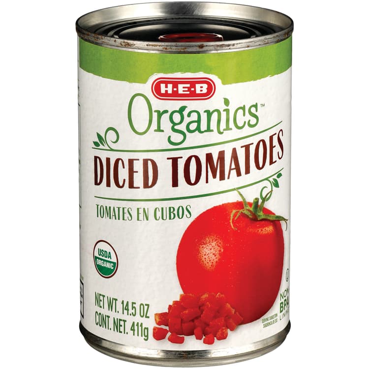 H-E-B Organics Diced Tomatoes