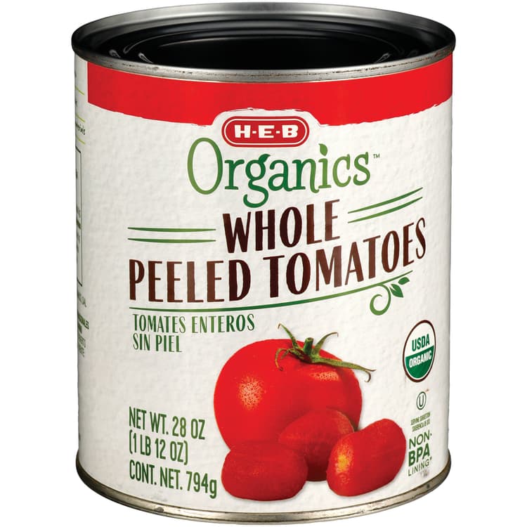 H-E-B Organics Whole Peeled Tomatoes