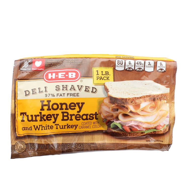 H-E-B Deli Shaved Honey Turkey Breast