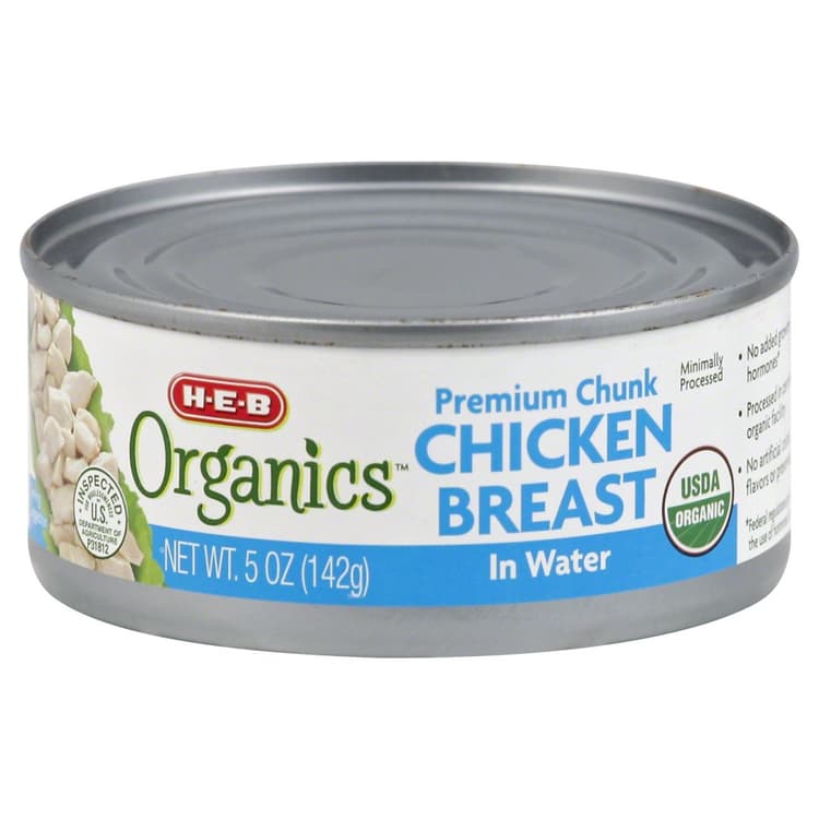 H-E-B Organics Premium Chunk Chicken Breast In Water