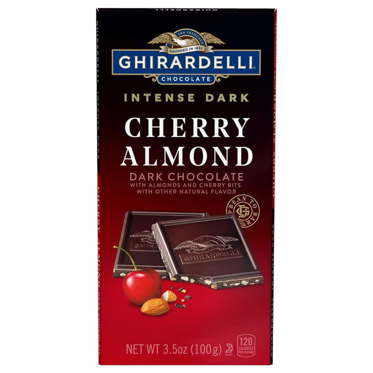 Ghirardelli Intense Cherry Almond Dark Chocolate Candy Bar