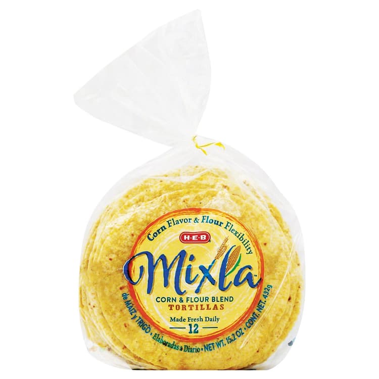 H-E-B Mixla Corn & Flour Blend Tortillas
