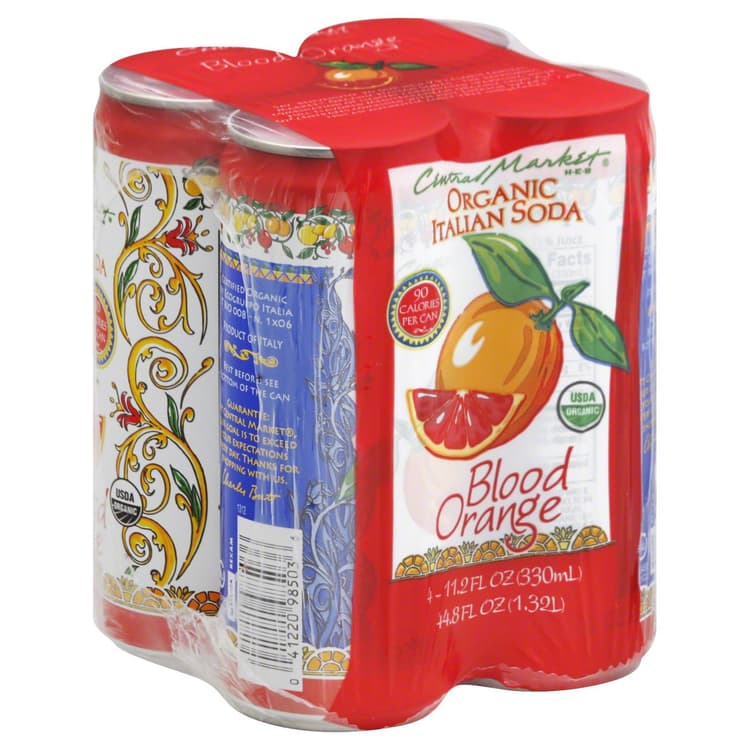 Central Market Organic Blood Orange Italian Soda