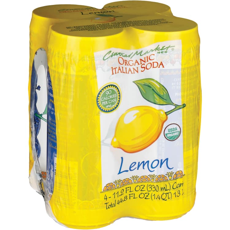 Central Market Organic Lemon Italian Soda