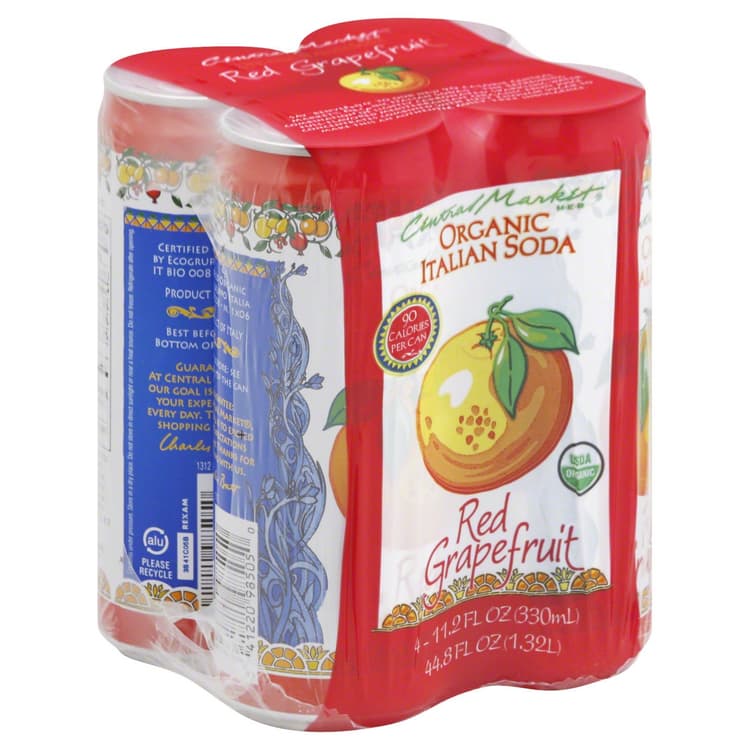 Central Market Red Grapefruit Organic Italian Soda