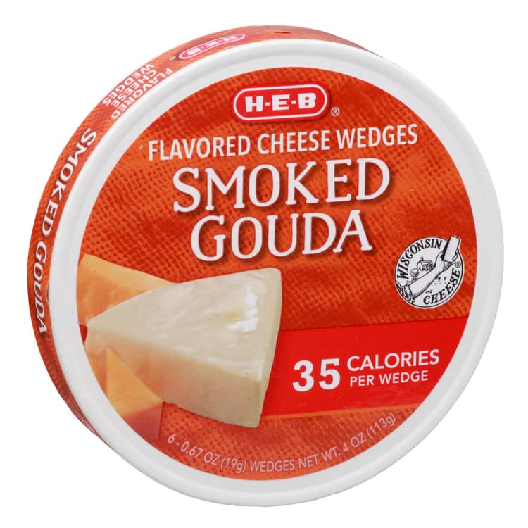 H-E-B Smoked Gouda Spreadable Cheese Wedges