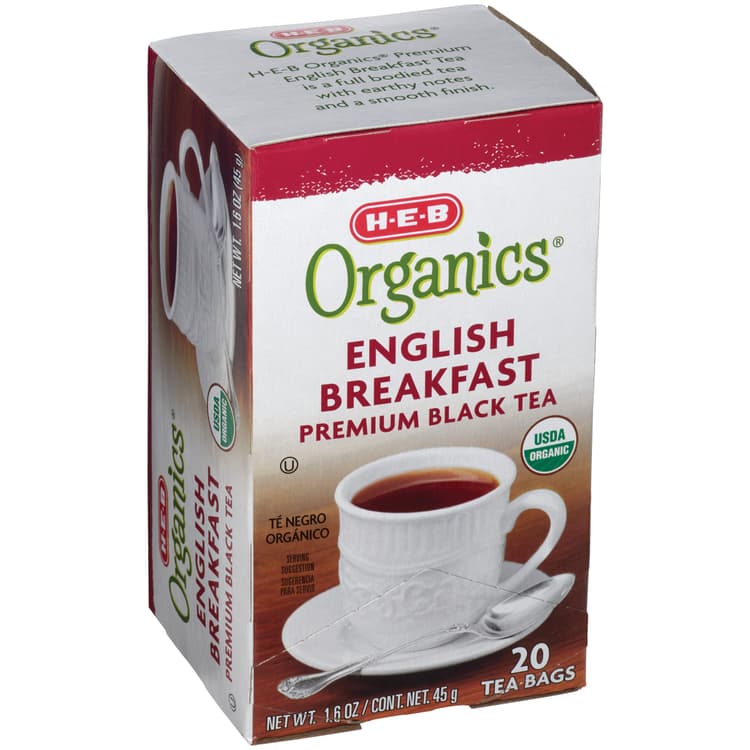 H-E-B Organics English Breakfast Black