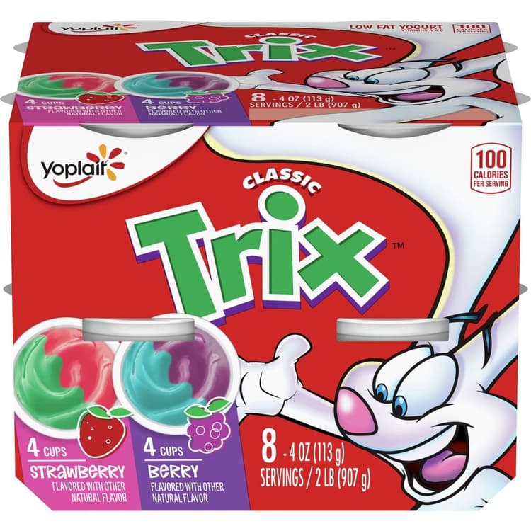 Yoplait Low-Fat Trix Berry & Strawberry Yogurt Value