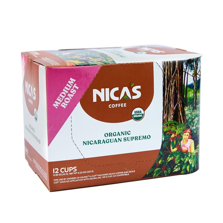Nica'S Coffee Organic Coffee Medium Roast Single Serve Coffee