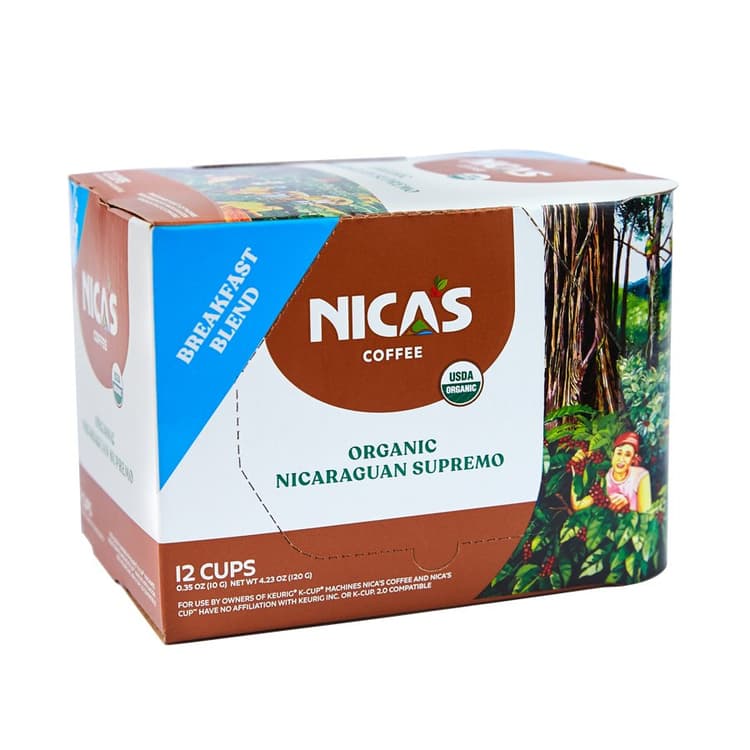 Nica'S Coffee Organic Nicaraguan Supremo Breakfast Blend Single Serve